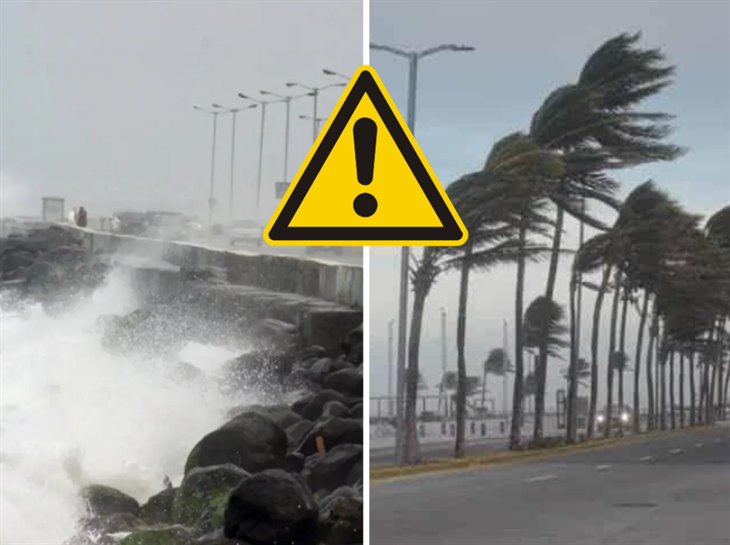 ¡Atención! viene norte en Veracruz; estas serán las rachas más fuertes el fin de semana