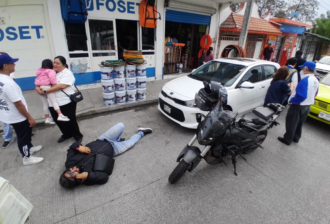 Motociclista lesionado tras accidente en avenida JB Lobos