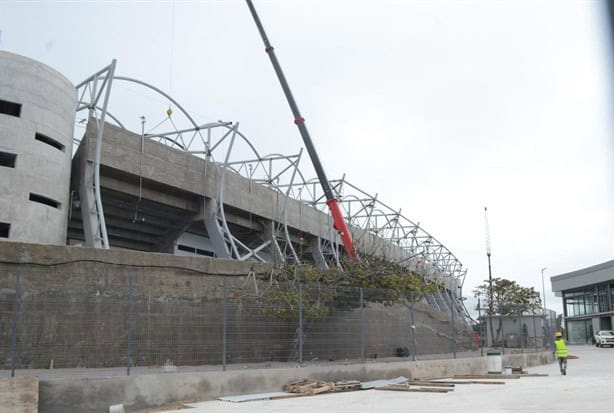 Así avanza la remodelación del Estadio Luis "Pirata" en Boca del Río | VIDEO