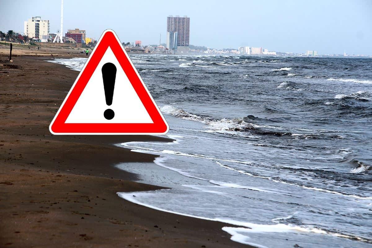 Previo al Frente Frío 22, emiten importante advertencia al visitar playas de Coatzacoalcos