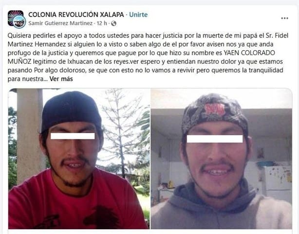 Buscan a presunto asesino en Ixhuacán de los Reyes