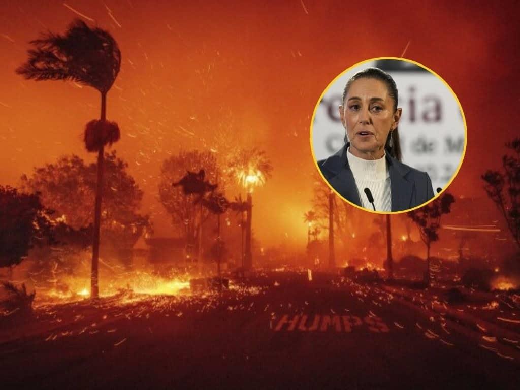 Incendios en Los Ángeles: Claudia Sheinbaum envía mensaje a residentes mexicanos