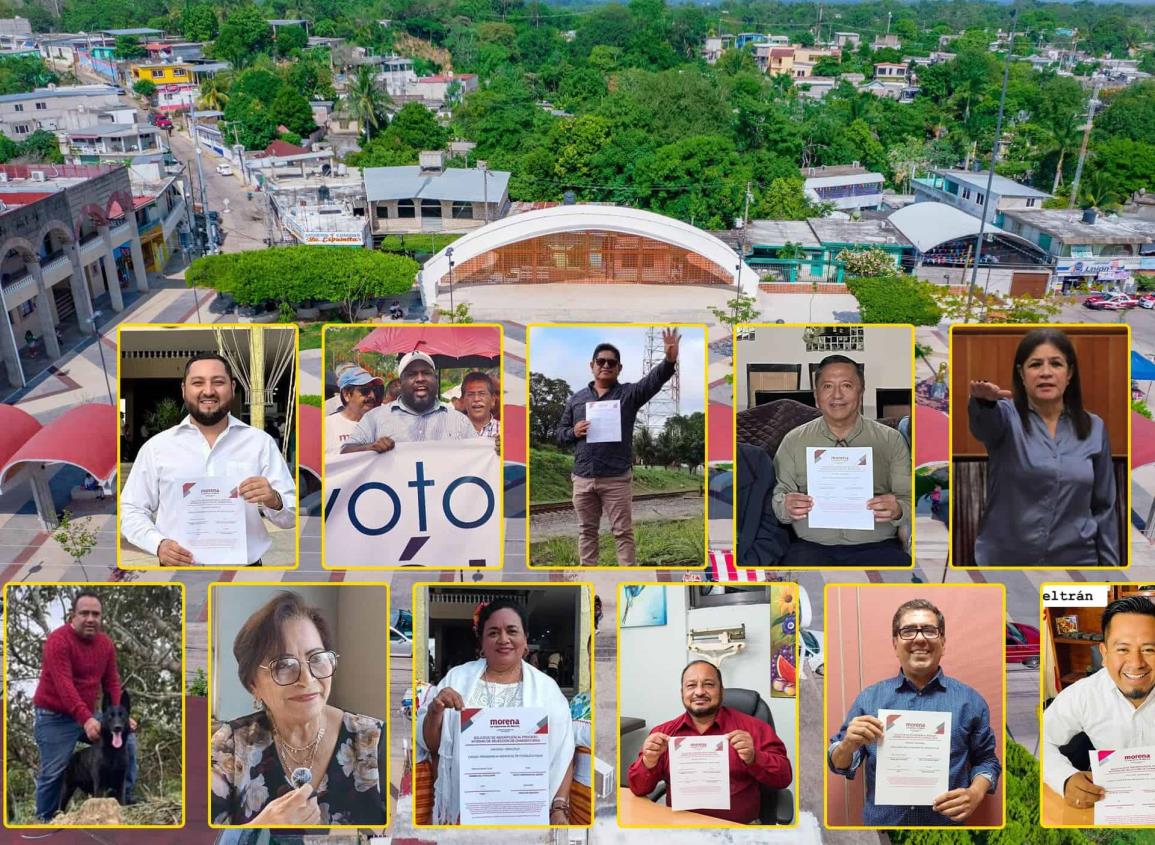 Estos son los aspirantes a la candidatura por la presidencia de Cosoleacaque y Jáltipan