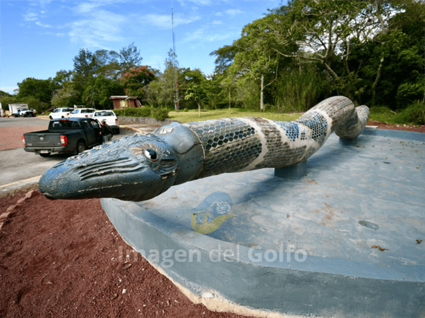 ¡Ya puedes verla! Regresa Coatl escultura de serpiente del Parque Naturalia en Xalapa