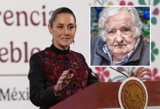 Claudia Sheinbaum envía mensaje de agradecimiento a Pepe Mujica, expresidente de Uruguay