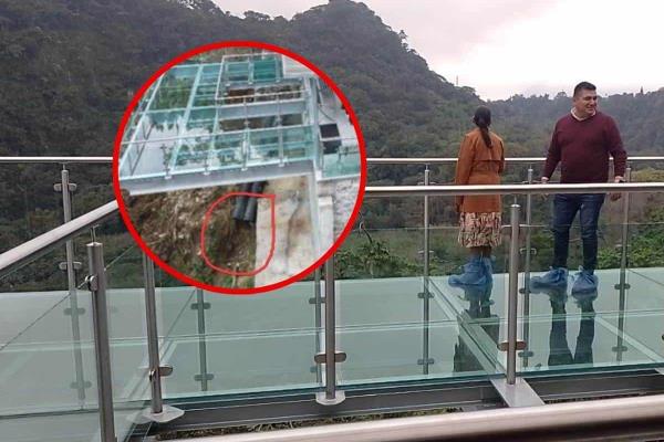 Exponen presunta falla en la base del Mirador de Cristal de Ixtaczoquitlán