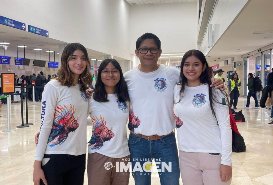 Estudiantes del CETMAR Veracruz viajan a Dubai para representar a México con proyecto ambiental