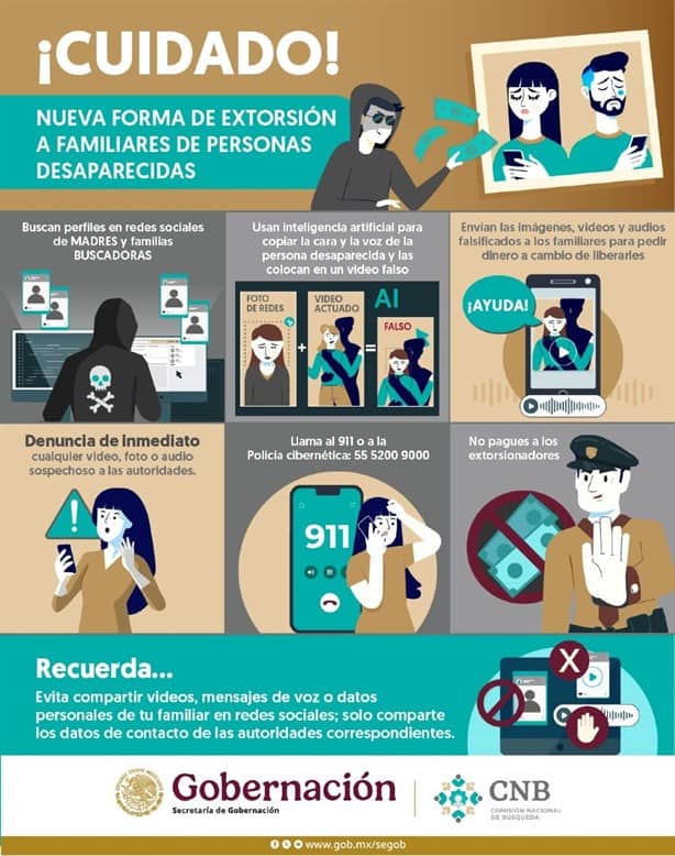 Alertan por extorsiones a familiares de desaparecidos; así operan 