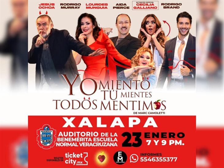 ´Yo miento, tú mientes, todos mentimos´ llega a Xalapa, ¿te la perderás?