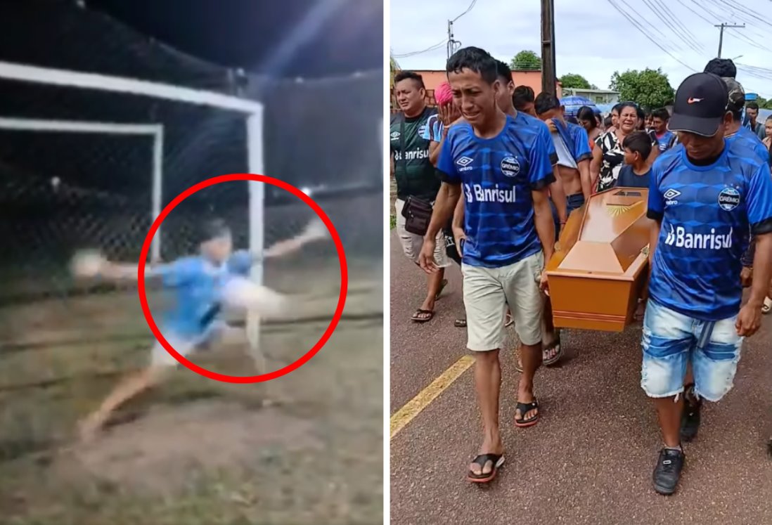 ¡Tragedia en el fútbol! Joven portero de 16 años fallece tras parar un penal con el pecho | VIDEO