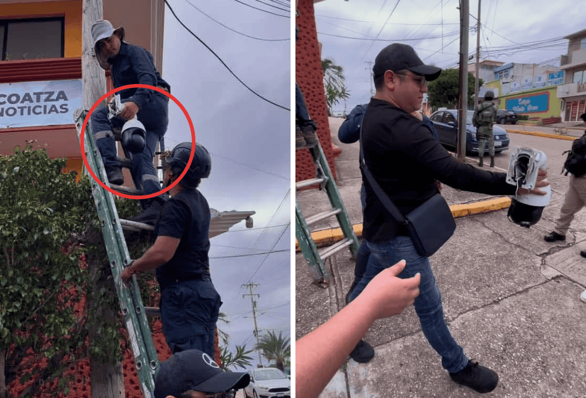 Retiran 12 videocámaras ilegales instaladas en Boca del Río