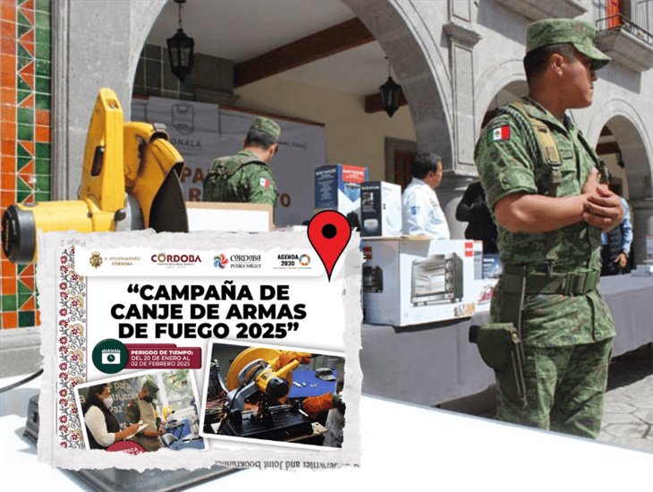 Realizarán Canje de Armas 2025 en Córdoba; esta será la ubicación 