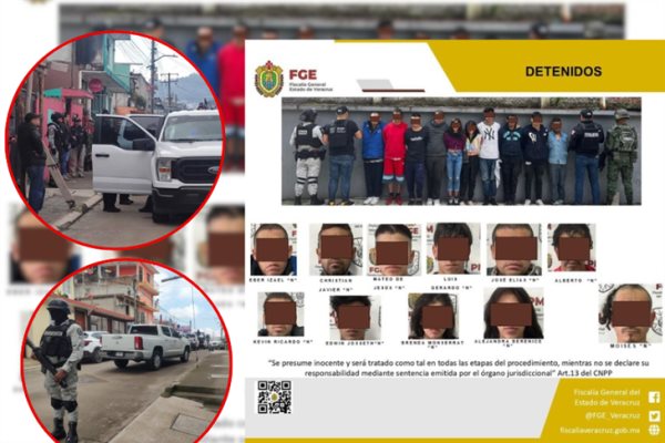 Confirma FGE aseguramiento de drogas y 11 personas tras cateos en Xalapa