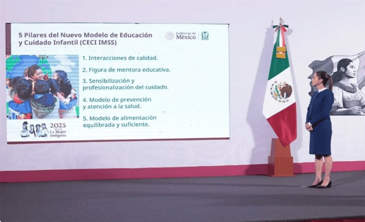 Claudia Sheinbaum anuncia creación de Centros de Educación y Cuidado Infantil del IMSS