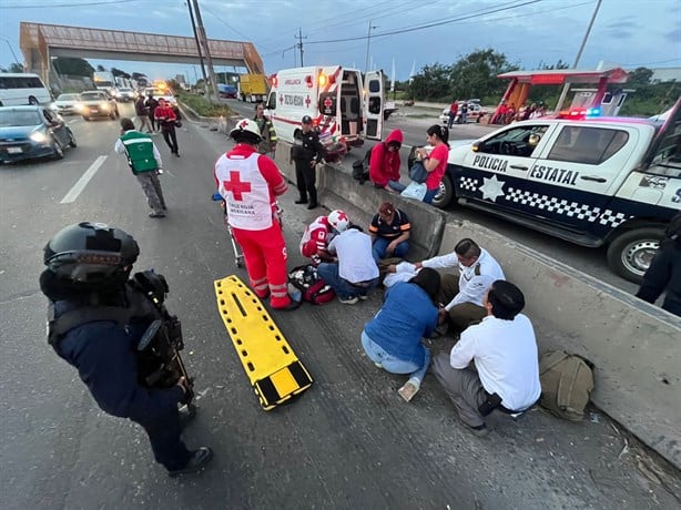 Atropellan a guardia de seguridad de la tercera edad en la carretera Veracruz- Xalapa