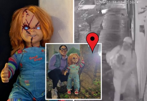 ¡Lo encontraron! Aparece muñeco Chucky en Xalapa, tras ser robado de barbería