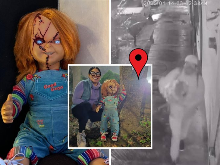 ¡Lo encontraron! Aparece muñeco Chucky en Xalapa, tras ser robado de barbería