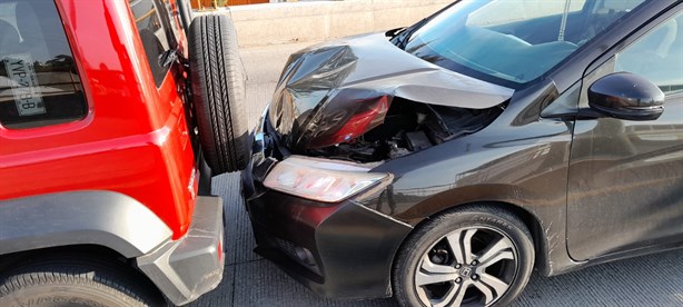 Carambola de siete autos paraliza el puente Trancas en Xalapa (+VIDEO)