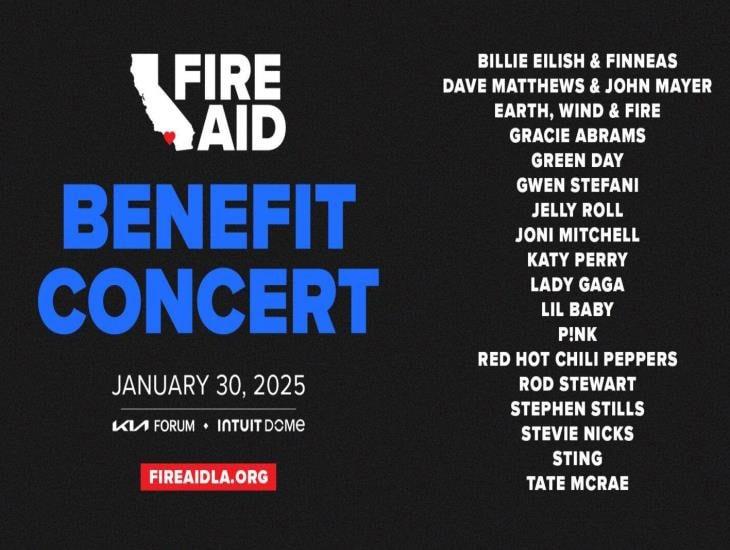 Conoce el line up del concierto benéfico Fire Aid