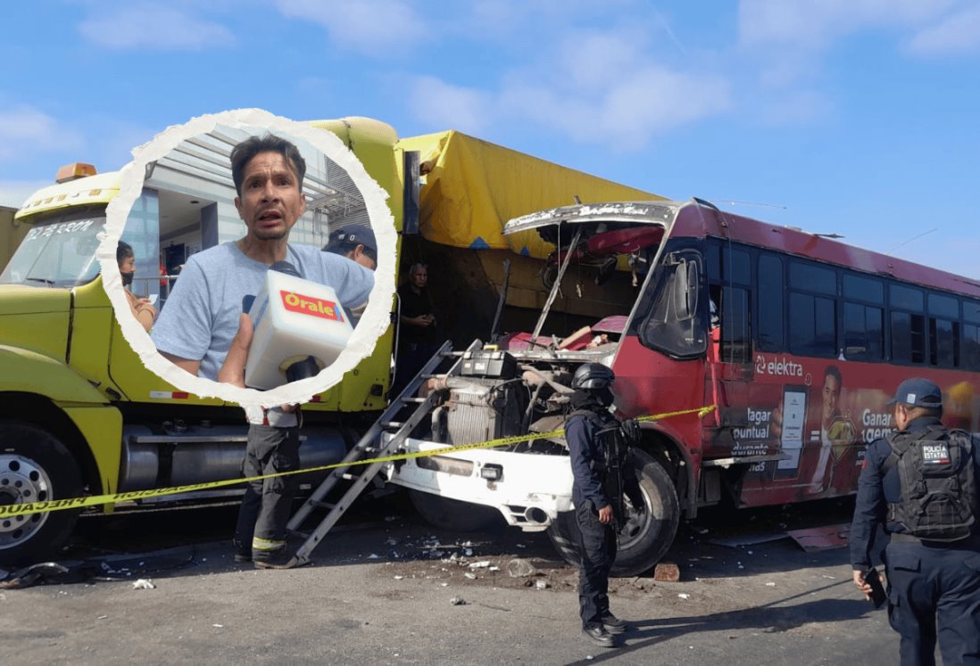 Aseguradora no ayuda a Brandon de 13 años; niño accidentado en camión urbano en la autopista Veracruz – Cardel