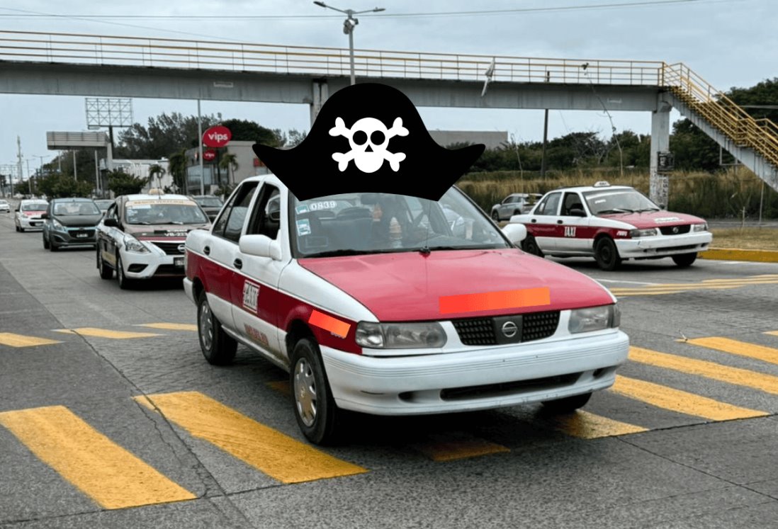 Denuncian que hasta 8 mil taxis "piratas" operan en Veracruz