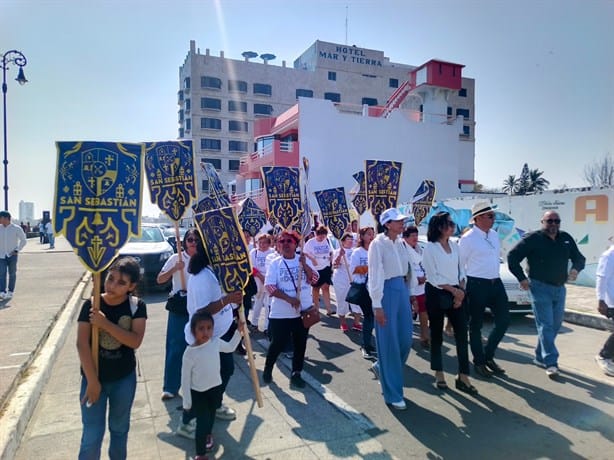 Realizan recorrido náutico en honor a San Sebastián, patrono de la ciudad de Veracruz | VIDEO