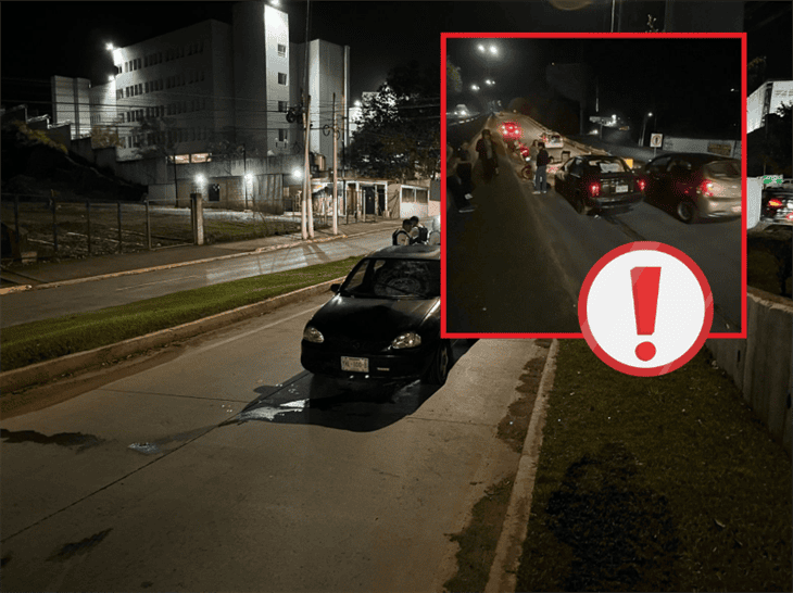 Hombre ebrio es atropellado en el Boulevard Guízar y Valencia en Xalapa