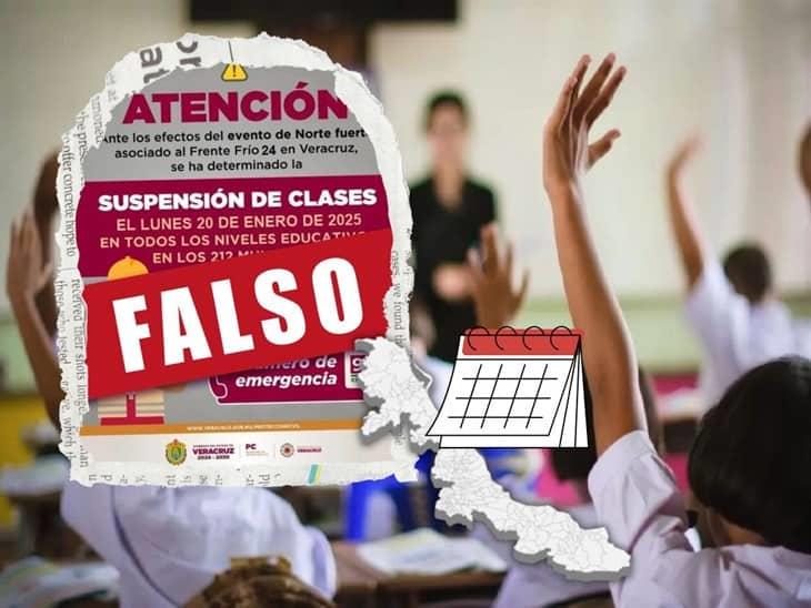 Este lunes 20 de enero SÍ hay clases en Veracruz; desmienten comunicado falso