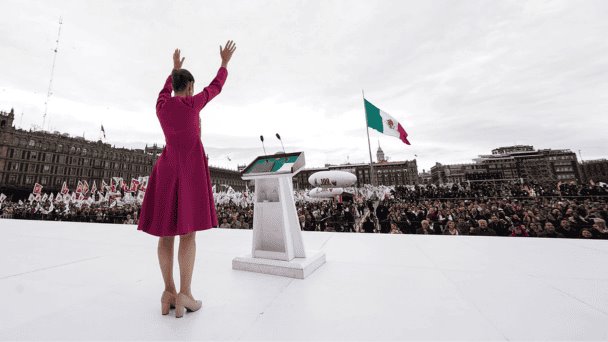 Celebra la presidenta Claudia Sheinbaum su informe de 100 días de gobierno