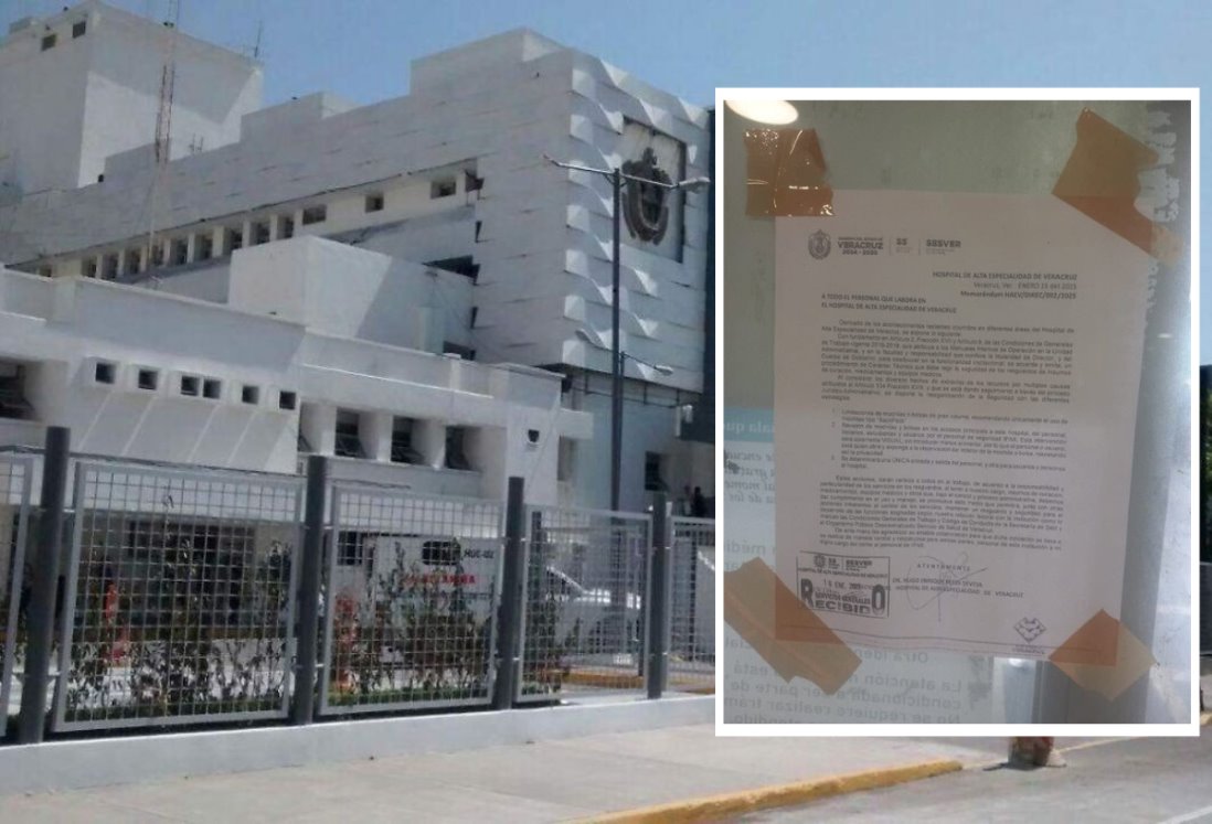 Hospital General de Veracruz aplica medidas de seguridad tras robo de medicamentos