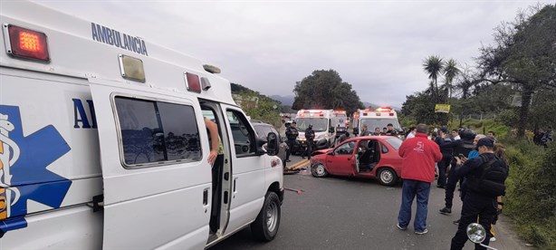 Fatal choque en el tramo Xalapa-Perote deja una mujer muerta y tres heridos