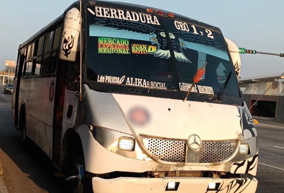 Exigen desaparecer ruta de camión urbano que originó accidente en la autopista Veracruz – Cardel