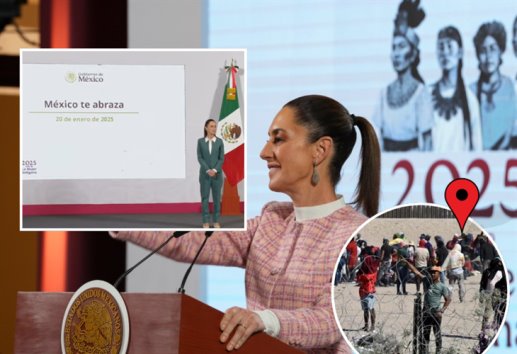Claudia Sheinbaum anuncia México te abraza programa de apoyo a migrantes repatriados (+Video)