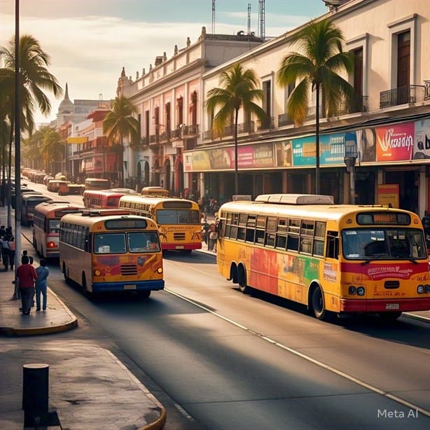 Así deberían ser los camiones urbanos en Veracruz, según la IA | Fotos