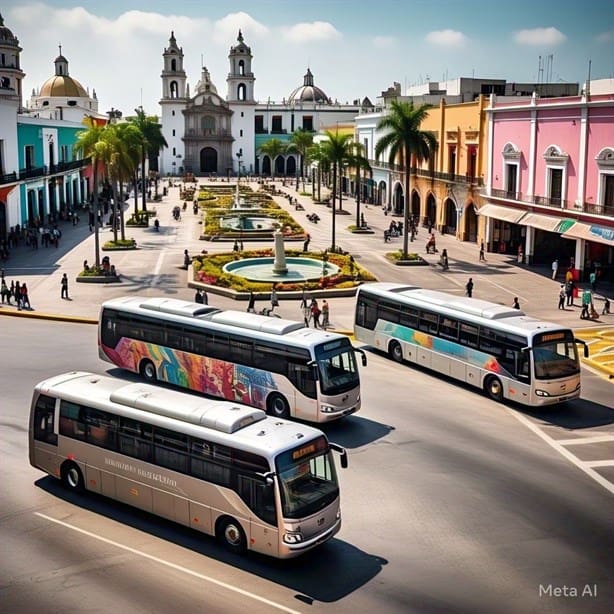 Así deberían ser los camiones urbanos en Veracruz, según la IA | Fotos