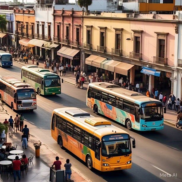 Así deberían ser los camiones urbanos en Veracruz, según la IA | Fotos