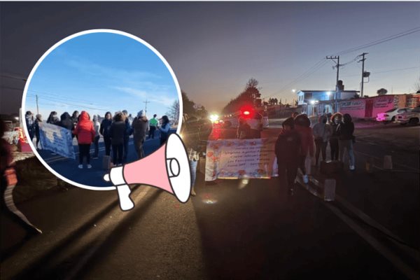 Padres de familia bloquean carretera Xalapa-Perote; piden intervención de Claudia Tello 
