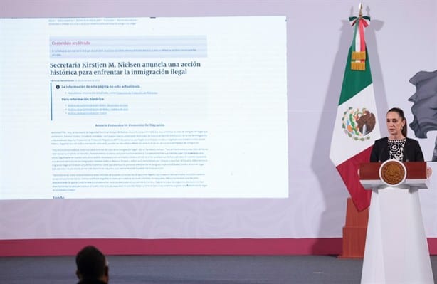 Claudia Sheinbaum promete defender la soberanía de México y a los paisanos en EU