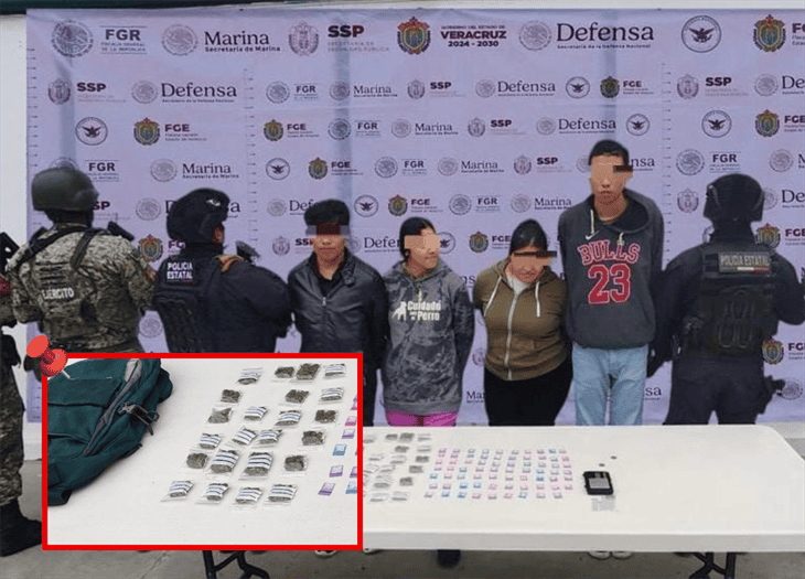 Cuatro personas son detenidas en Álamo; les aseguraron droga 