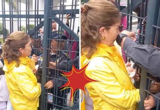 Lucía Díaz, del Colectivo Solecito, resulta golpeada al tratar de entrar al Congreso de Veracruz
