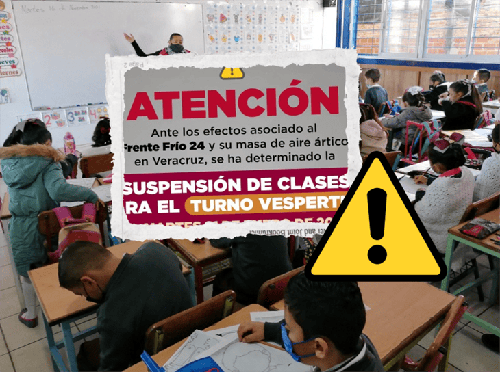 ¡Atención! anuncian suspensión de clases en Veracruz, por frente frío 24