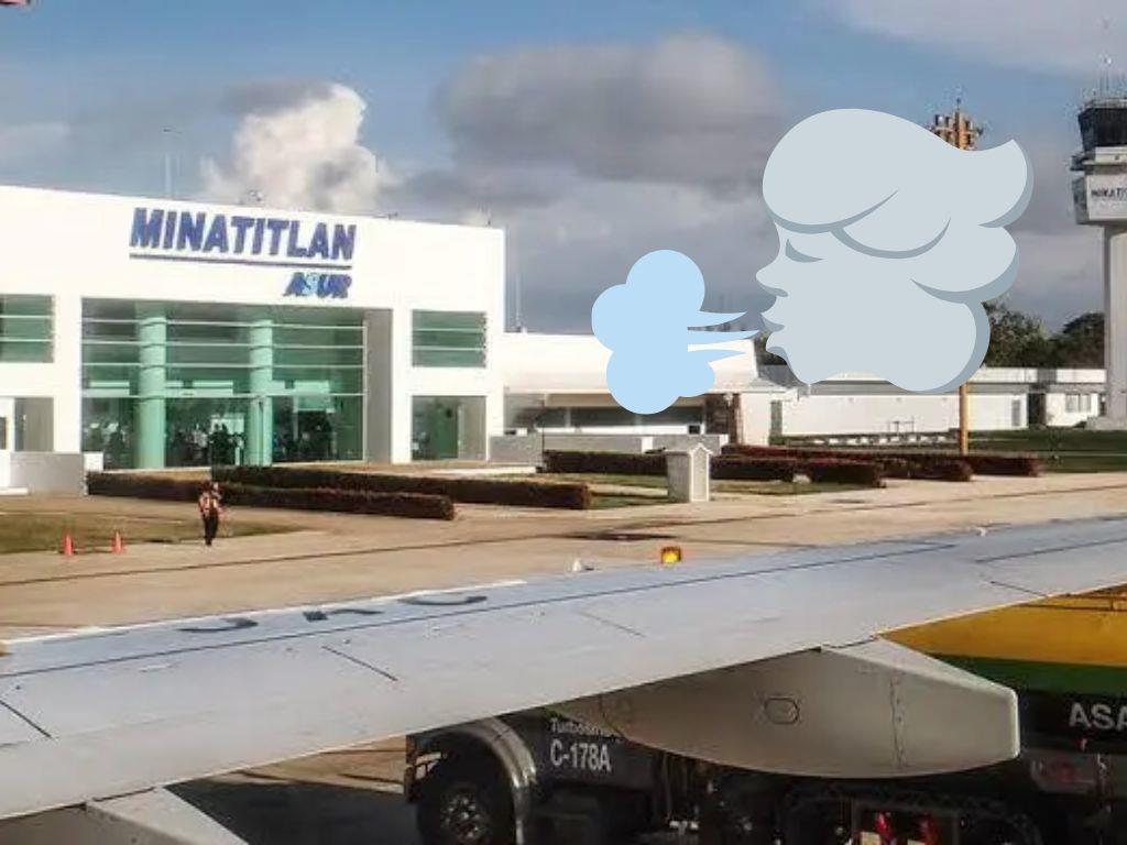 Frente frío 24: ¿Suspendieron vuelos en el Aeropuerto de Minatitlán por fuertes vientos?