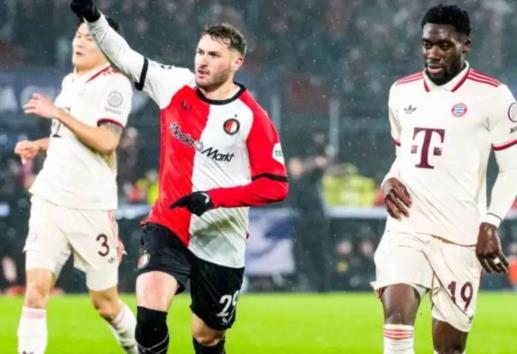 Feyenoord sorprende: 3-0 al Bayern Múnich con doblete de Santiago Giménez