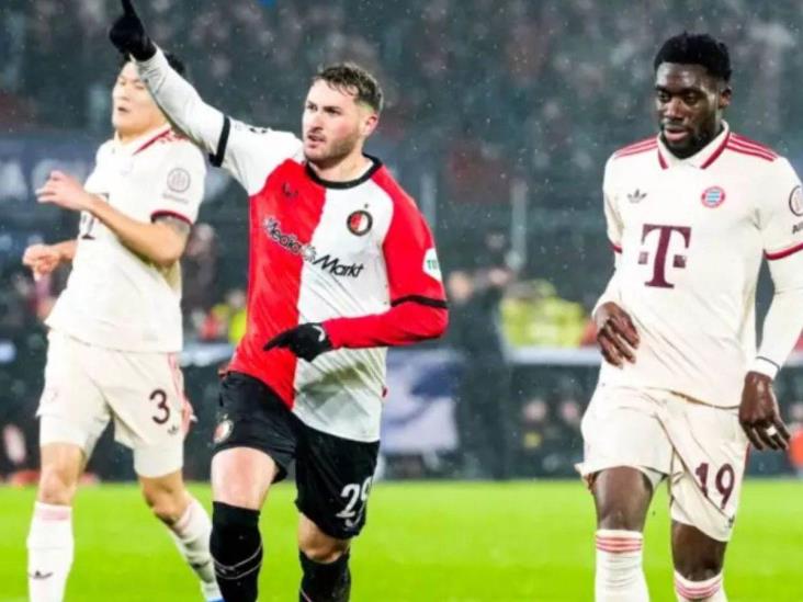 Feyenoord sorprende: 3-0 al Bayern Múnich con doblete de Santiago Giménez