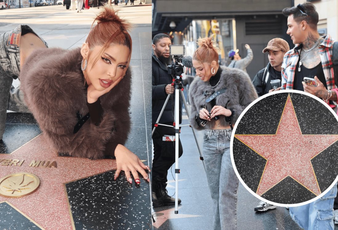 ¡Traka! Yeri Mua presume estar en el Paseo de la Fama de Hollywood