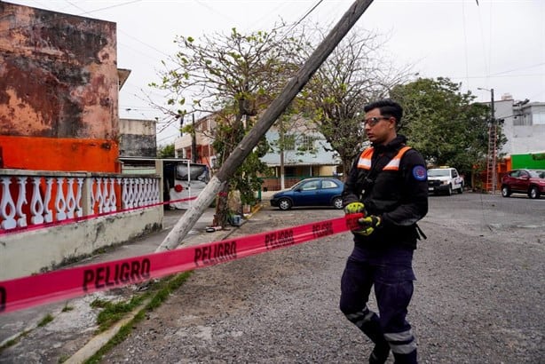 Fuerte norte derribó 13 árboles y 13 postes en Boca del Río: Protección Civil