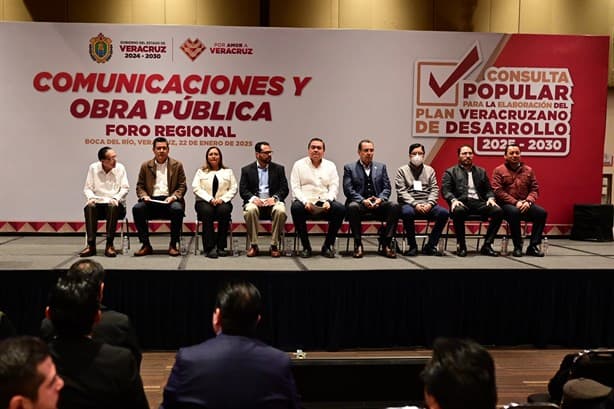 Realizan foro regional Comunicaciones y Obra Pública en Boca del Río para Plan Veracruzano de Desarrollo 2025-2030 | VIDEO