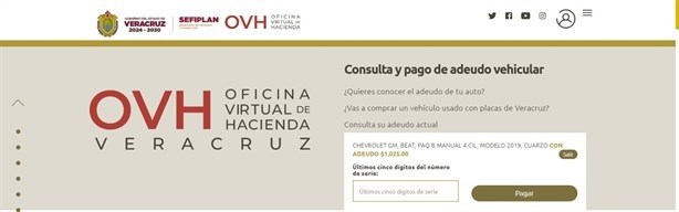 Derecho Vehicular Veracruz: este es el sitio oficial para pagar en 2025 | Paso a paso