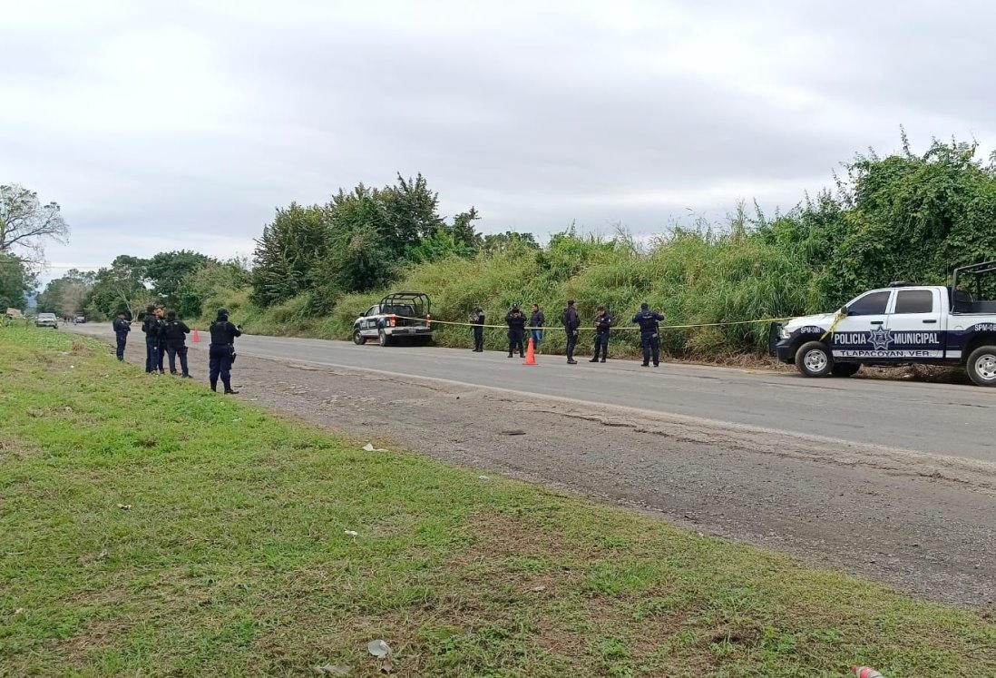 Hallan cuerpo en carretera Tlapacoyan-Martínez de la Torre