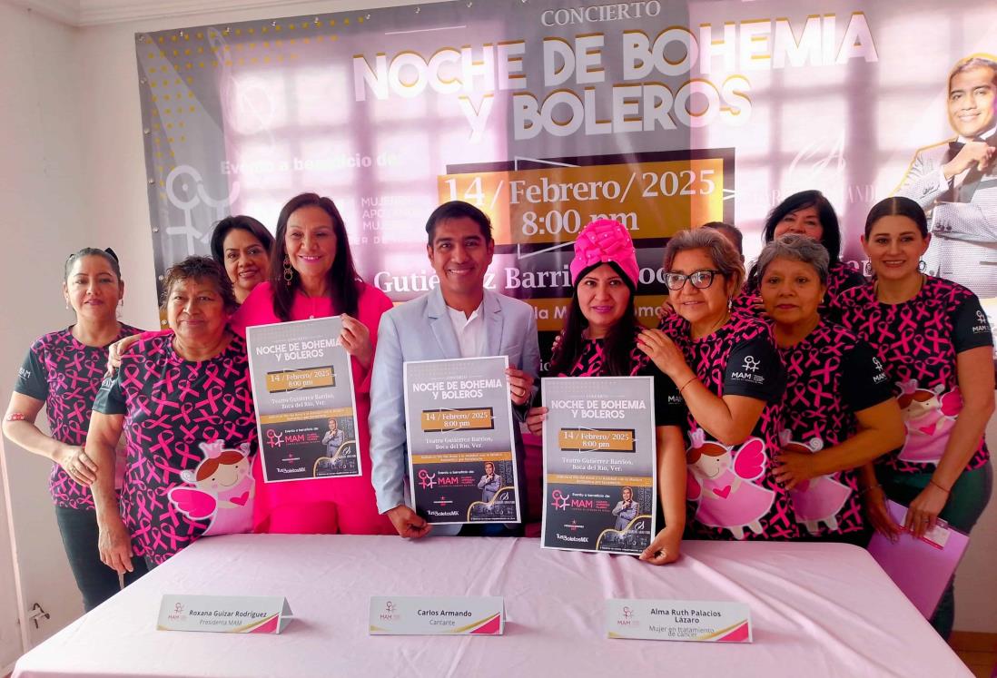 Casa MAM realizará concierto a beneficio de mujeres con cáncer en Veracruz